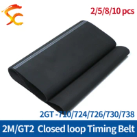3D printers GT2 Timing Belt Length 710/724/726/730/738mm Width 6/9/10/15mm Closed Loop Synchronous Belts