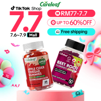 【COD】Careleaf (ACV + Bit) Beets Cardio Vegan, Halal, Bukan GMO, Bebas Gluten, Sokongan Harian, 60 Gu