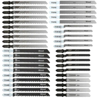 40Pcs Jigsaw Saws Blade Set, T Shank Woodworking Jig Saw Blades For Wood Plastic And Metal Cutting,Replace Jig Saw Blade