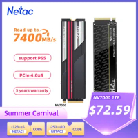 Netac SSD M2 NVMe 1tb 2tb 4tb 512gb NVMe M.2 2280 PCIe4.0x4 Internal Solid State Drive SSD 1tb for PC PS5 Laptop