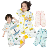 【小綠豆居家百貨】muslin tree 竹纖維長短袖防踢背心(分腿防踢被 夏天防踢被 嬰兒睡袋 幼童睡袋)