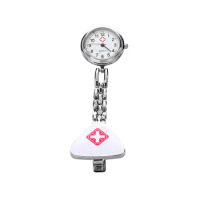Clip Nurse Doctor Pendant Pocket Quartz Watch Triangle Nurse'S Table