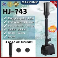 MAXPUMP Paket Komplit Pompa Air Mancur Kolam Koi Kabel 7 Meter Air Terjun Kolam Ikan Koi Mesin Pompa