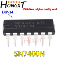 (10pcs) 100% New SN7400N SN7400 7400N DIP14 IC