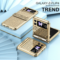 SAMSUNG 適用於三星 Z Flip 5 Flip 4 Flip 3 手機殼的三星 Galaxy Z Flip5 F