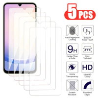 5Pcs Tempered Glass For Samsung Galaxy A05 A15 A25 A35 A55 Screen Protector A04 A14 A24 A34 A54 F04 F14 F34 F54 Protective Glass