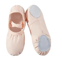 Ballet Shoes For Girls Canvas Flat Ballet Dancing Slippers Ballerina Practice Shoes For Women Children Soft Sole Dance Shoes