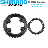 SHIMANO 105 Di2 R7100 Chainring 12 Speed CR-R7100 Crown For Road Bike 34T/36T/50T/52T 12S Original Shimano Bike Parts