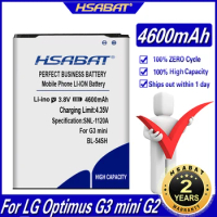 HSABAT 4600mAh BL-54SH Battery for LG Optimus LTE III 3/MAGNA/B2 Mini/G3 Beat Mini/G3s G3c F7 LG870 P698 D728 D729 F260 L90 D415