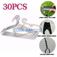 [ZONAHANGER] 30PCS GANTUNGAN BAJU HANGER 2.1MM STAINLESS KAWAT BAJA BESI TAHAN ANTI KARAT 30 PCS