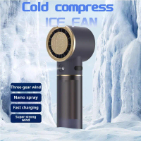 Handheld fan, handheld high-speed spray small fan, semiconductor refrigeration mini portable, USB ch