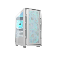 【COUGAR 美洲獅】UNIFACE MINI RGB 電競機箱 電腦機殼(白色/Micro ATX/ITX)