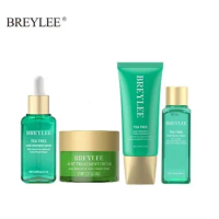 BREYELE Acne Care Set Salicylic Acid Cleansing Cleanser Oil Control Toner Moisturizing Acne Cream Acne Lightening Serum Skincare