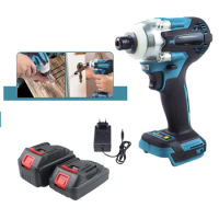 18V Power Tool Electric Screw Driver for Makita 18V Battery Cordless Brushless Electric Screwdriver 1/4 inch Power Tools