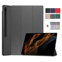 Solid Tablet Shell For Samsung Galaxy Tab S8Ultra 14.6 Case SM-X900 SM-X910 S9Ultra Funda For Samsung Tab S9 Ultra 14.6''