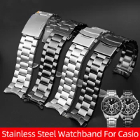 Stainless Steel Watchband For Casio EDIFICE EFV-540 EFV-500 BEM501 EFS-S510 EFB-650 ECB900 Series Watch Belt Strap 20mm 22mm