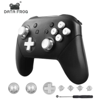 DATA FROG Custom Metal Thumb Sticks For Nintendo Switch Pro Controller High Quality Replacement ABXY Trigger Buttons For Switch