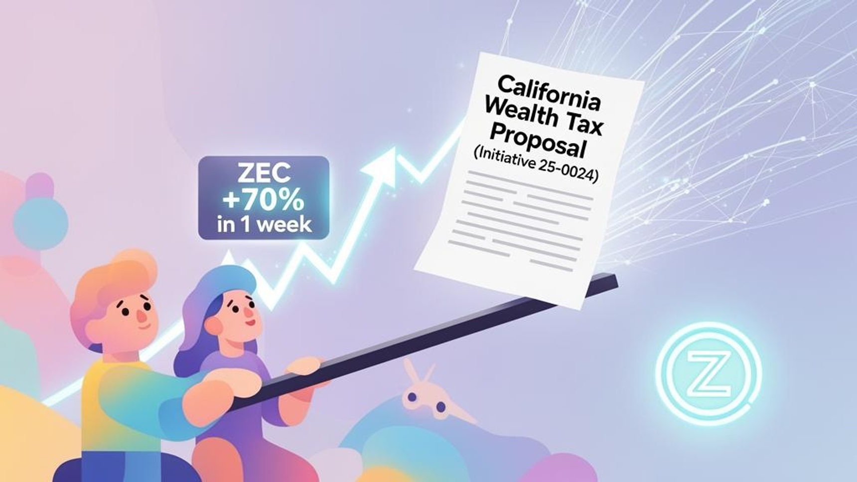 暗号資産】プライバシーコイン「Zcash」、富裕層課税への懸念から1週間
