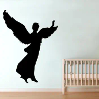 Vinyl wall decal living room bedroom interior home decoration sticker angel silhouette mural GXL26