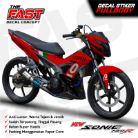 TERBARU Decal Sonic 150r Full Body Stiker Sonic 150r Leopard Full Body Striping Honda Sonic 150r Roa