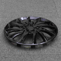Black Universal Hubcap Wheel Covers Auto Tire Rim Covers Replacement Car Vehicle Wheel Rim Skin Cover 14 Inch