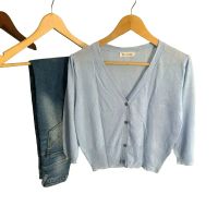 co cardigan rajut knitwear atasan Wanita Outer Kancing Kardigan