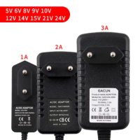 AC TO DC Power Adapter Universal 5V 9V 6V 12V 14V 15V DC Source Power Supply 1A 2A 3A Converter LED Lighting Transformer EU US