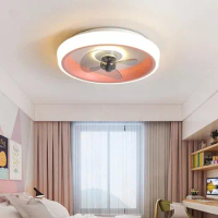 Modern gold ceiling fans LED With Ceiling Fan invisible Blades small ceiling fan Bedroom With Remote Control ceiling fans light