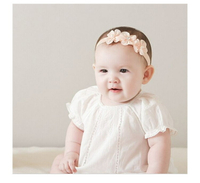 新生兒髮帶 三朵花造型頭飾 寶寶頭帶 88767