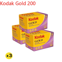 KODAK 35mm Film 1-5Rolls Gold Kodak 200 for 35mm Camera ISO200 Sensitivity 35mm Color Film For Kodak Film Camera
