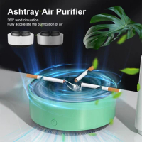 Smart Ashtray Air Purifier Smoke Removal Secondhand Filter Eliminate Odor Ashtray Portable Outdoor Travel Camping Hiking Fishing