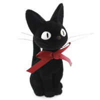 真愛日本 15040300036 經典植毛公仔-黑貓jiji 魔女宅急便 黑貓 奇奇貓 擺飾 飾品 正品 限量 預購