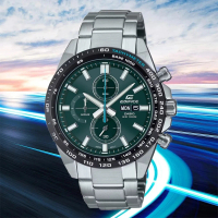 【CASIO 卡西歐】EDIFICE 前衛動感計時腕錶 42.3mm 綠(EFR-574DB-3AV)