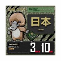 【鴨嘴獸Platypi.IF】日本eSIM 3日 10GB 用完斷網 網卡(日本上網卡 免換卡 流量上網卡)
