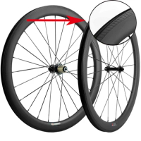 700C Carbon Clincher Wheelset With Special Braking Surface U Shape Carbon Road Bike Wheels