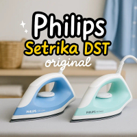 [AFF8] Philips Setrika Kering DST 0500/0510 - Ringan & Non-Stick, Hasil Mulus Tanpa Kusut, Hemat Lis