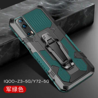 Armor Case For Vivo Y72 5G Case RMX2030 Shockproof Belt Clip Holster Cover For Vivo Y72 Phone Case Vivo Y72 IQOO Z3 Coque Funda