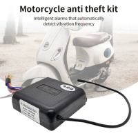 12V Car Security Alarm System 2 Way Motorbike Unlock Device Remote Control Burglar Keyless Entry Siren Motorbike Alarm System