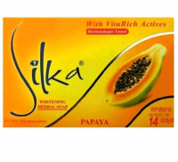 Silka Papaya Whitening Herbal Soap stock 135 g Body Care Mineral Sabun