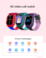 Z6-4G Smartwatch Kanak-Kanak 4G SIM Card Support Video Call 128*1TFT Display 500mAh Battery IP68 Wat