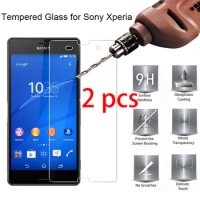 2pcs HD Hard Protective Glass for Sony Xperia X3 X2 X1 Plus XA Ultra 9H Clear Tempered Screen Protector Glass on Sony X Compact