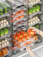 冰箱收納盒廚房抽屜式保鮮盒多層水果雞蛋收納盒子蔬菜整理盒
