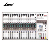 Lane GM-1601XP High Quality 16 channel 14 mono stereo analog audio mixer dj controller/audio console mixer