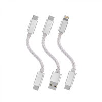 Universal OTG Audio Adapter Cable, Multi-Interface DAC Compatibility for iPhone, Android, and USB De