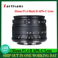 7artisans 35mm F1.4 Mark II APS-C Manual Prime Lens for Sony E A6600 6500 Fuji XF Canon EOS-M M50 Micro 4/3 Nikon Z Mount