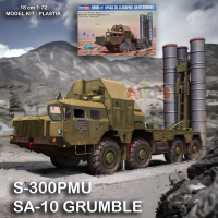Model Kit miniatur Rudal Anti Pesawat S-300 PMU Hobby Boss 18 cm 1:72