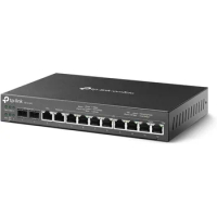 TP-Link ER7212PC | Omada Router, PoE Switch &amp; Controller 3-in-1 Gigabit VPN Router | Up to 4 WAN | 8 PoE+ LAN Port @ 110W