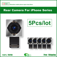 5PCS Rear Camera For iPhone 7 8 Plus Back Camera Rear Main Lens Flex Cable Camera For iphone X XR XS MAX 11 11PRO 12 Camera+Gift