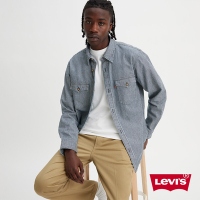 Levis 男款 英倫復古條紋襯衫 / 寬鬆休閒版型
