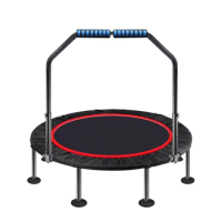 Cheap Exercise product fitness equipment Trampoline with Handlebar